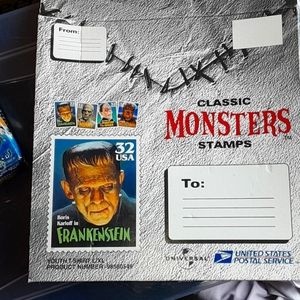 1997 UNIVERSAL STUDIOS USPS BORIS   KARLOFF T-SHIRT NEW